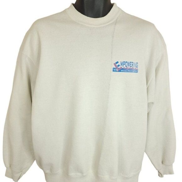 Empowering Vision Sweatshirt Vintage 90s YN Winter Retreat 1994 Mens Size Large - Picture 1 of 7
